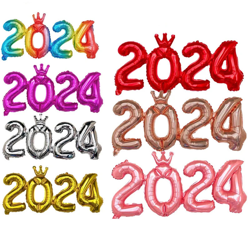 16Inch 2024 Siamese Numbers Foil Balloons Celebration Happy New Year Party Merry Christmas Anniversary Home Decor Supplies
16Inch 2024 Siamese Numbers Foil Balloons Celebration Happy New Year Party Merry Christmas Anniversary Home Decor Supplies
