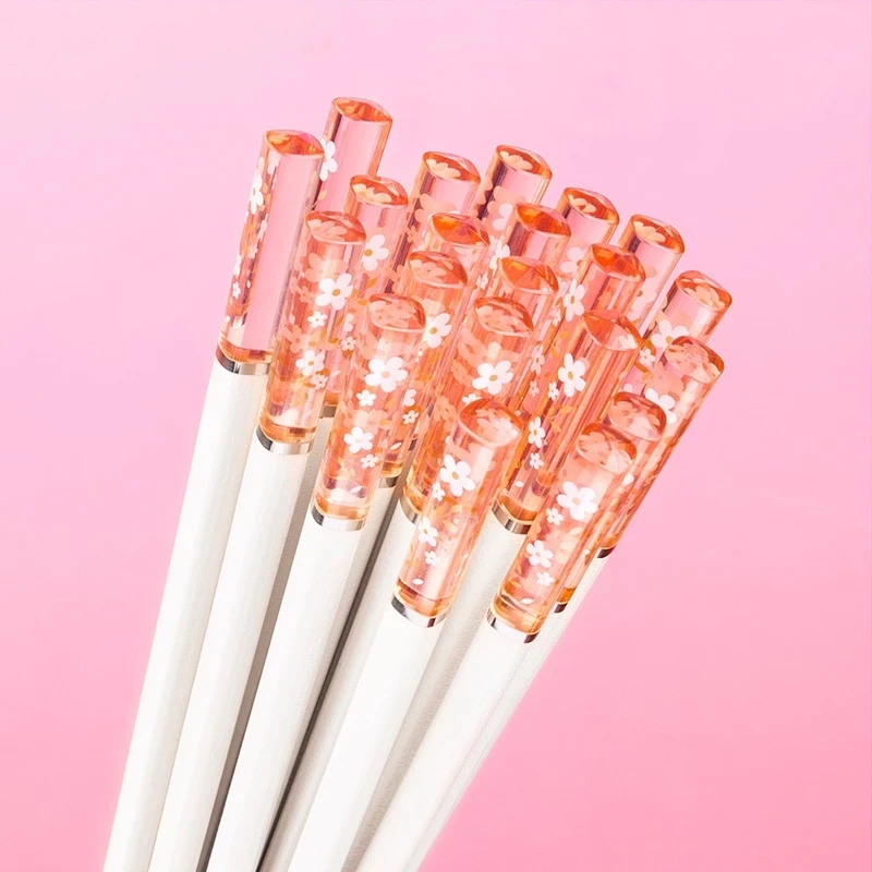 Amber Cherry Blossoms Alloy Chopsticks Non-Slip High Temperature Resistant Sushi Food Japanese Chopsticks Kitchen Supplie
Amber Cherry Blossoms Alloy Chopsticks Non-Slip High Temperature Resistant Sushi Food Japanese Chopsticks Kitchen Supplie