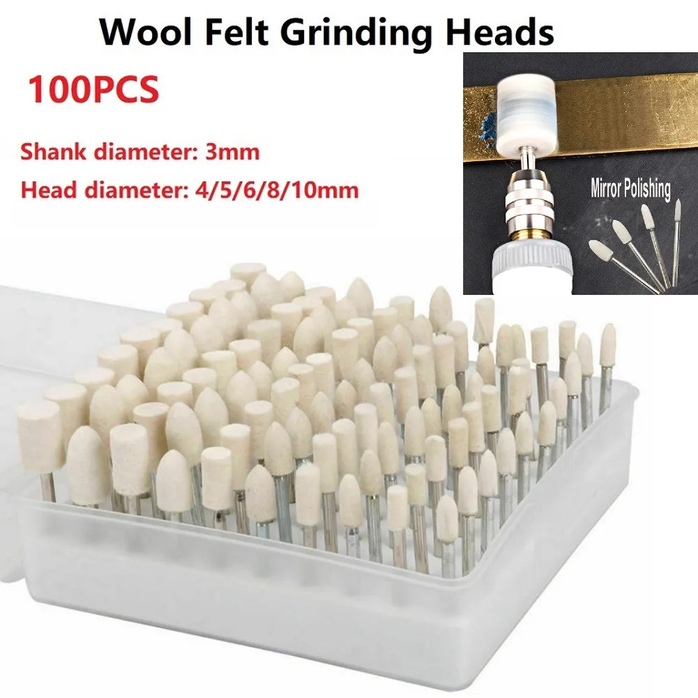 100pcs 4-10mm Wool Felt Grinding Heads Polishing Buffing Wheel Grinding Head ///////////////////////////////////////////////////
100pcs 4-10mm Wool Felt Grinding Heads Polishing Buffing Wheel Grinding Head ///////////////////////////////////////////////////