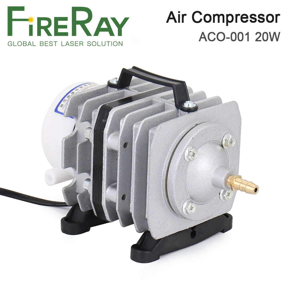 FireRay 35 Вт ACO-002 воздушный компрессор 40 л/мин Электрический магнитный воздушный насос для лазера CO2
FireRay 35 Вт ACO-002 воздушный компрессор 40 л/мин Электрический магнитный воздушный насос для лазера CO2