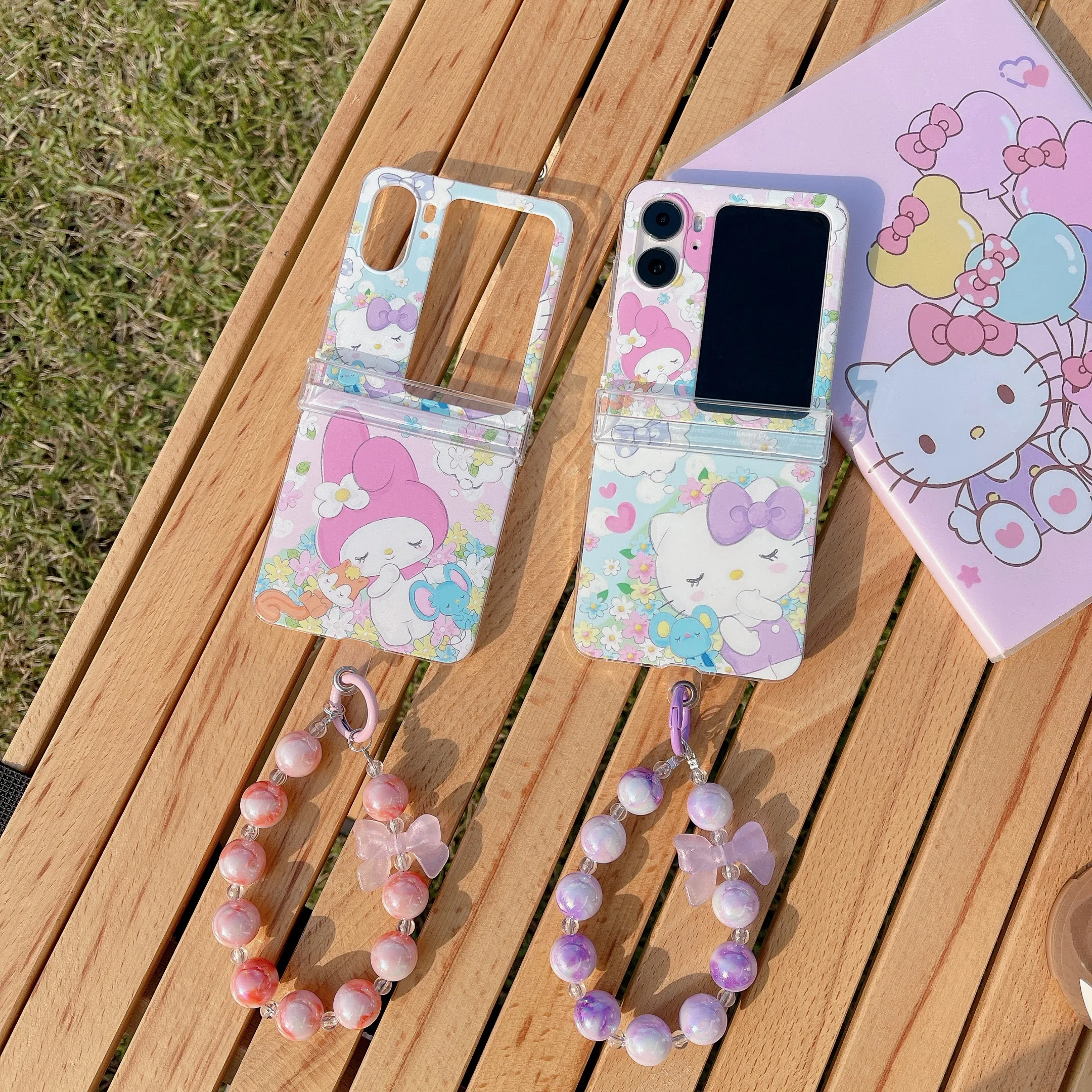 Sanrio Hello Kitty My Melody Colorful 3D Doll Hand Chain With Doll Pendant Phone Case For OPPO Find N2 Flip Shockproof Cover
Sanrio Hello Kitty My Melody Colorful 3D Doll Hand Chain With Doll Pendant Phone Case For OPPO Find N2 Flip Shockproof Cover