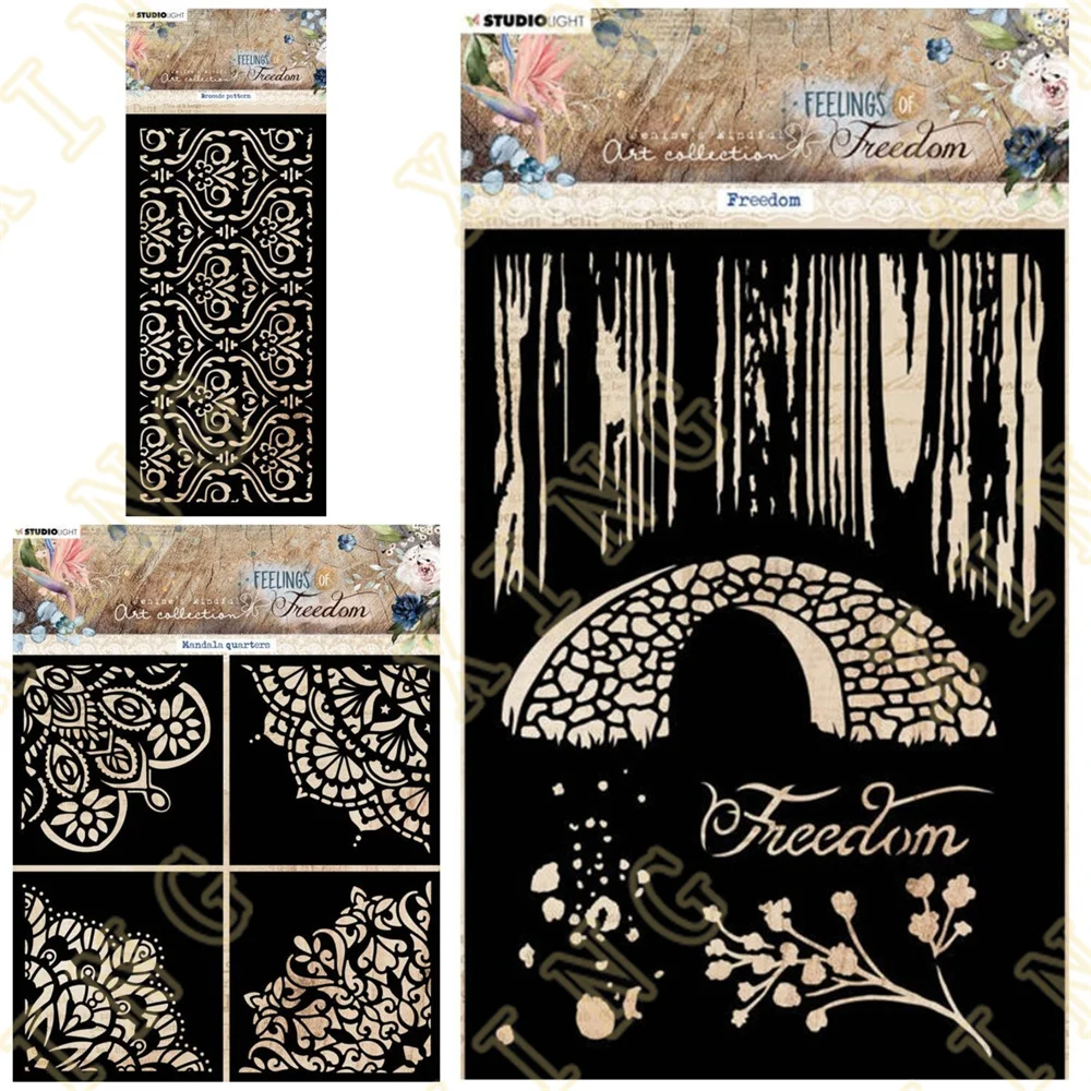 Layering Stencils Painting Diy Scrapbook Coloring Embossing Paper Card Album Craft Decorative Template Pattern Mandala Quarters
Layering Stencils Painting Diy Scrapbook Coloring Embossing Paper Card Album Craft Decorative Template Pattern Mandala Quarters