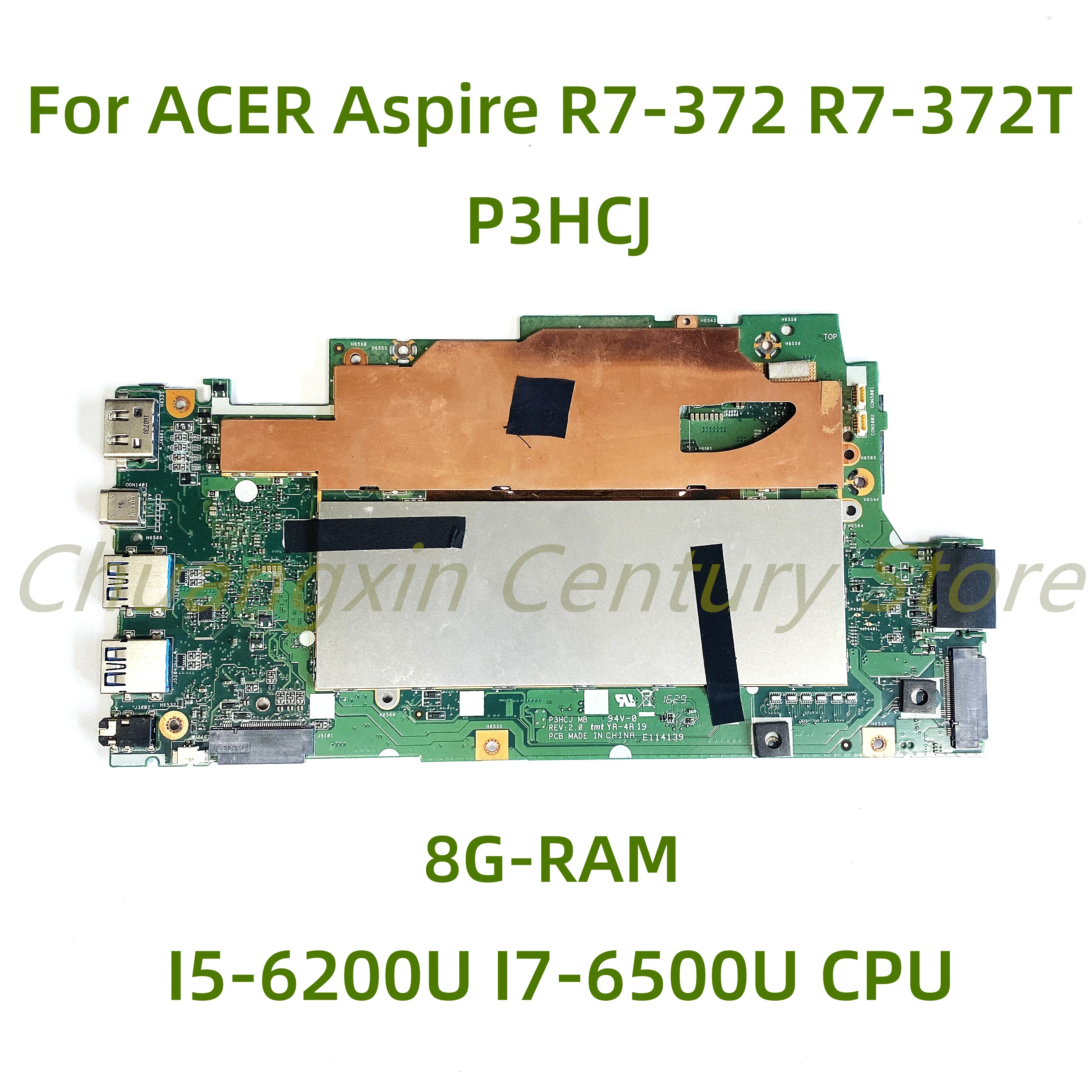 Подходит для ACER Aspire Φ материнская плата для ноутбука P3HCJ с R7-372 I7-6500U CPU 8G-RAM 100% протестирована Полная работа
Подходит для ACER Aspire Φ материнская плата для ноутбука P3HCJ с R7-372 I7-6500U CPU 8G-RAM 100% протестирована Полная работа