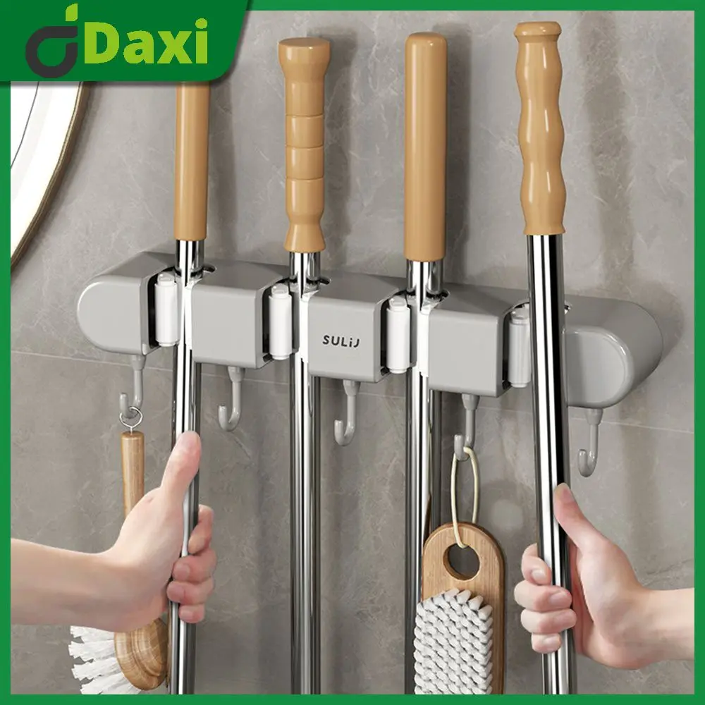 Durable Wall Mounted Brush Support Wet-resistant Multifunctional Mop Holder No Trace Paste Solid And Stable Mop Storage Rack 1pc
Durable Wall Mounted Brush Support Wet-resistant Multifunctional Mop Holder No Trace Paste Solid And Stable Mop Storage Rack 1pc
