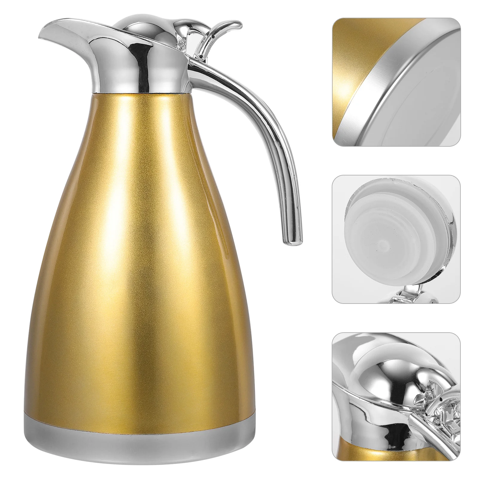 Stainless Steel Thermal Coffee Carafe Single Walled Insulated Flask Kettle Thermal Pots For Coffee And Teas Beverage ( 1. 5L
Stainless Steel Thermal Coffee Carafe Single Walled Insulated Flask Kettle Thermal Pots For Coffee And Teas Beverage ( 1. 5L