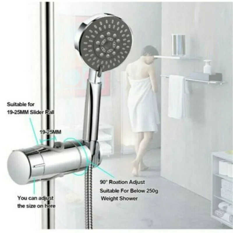 Shower Rail Head Slider Holder Universal Bracket 18-25mm UK Chrome Adjustable
Shower Rail Head Slider Holder Universal Bracket 18-25mm UK Chrome Adjustable