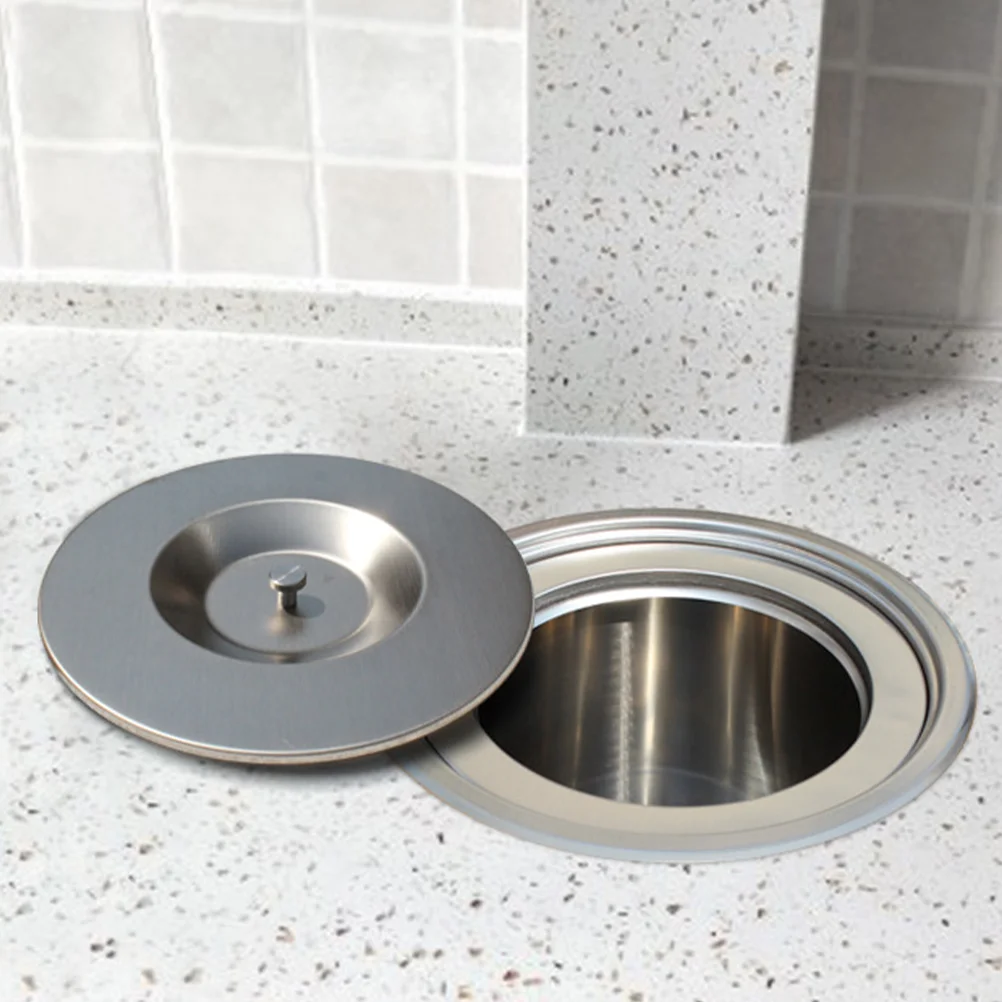 Trash Can Lid Kitchen Recessed Cover Counter Top Bin Rubbish Stainless Steel Small
Trash Can Lid Kitchen Recessed Cover Counter Top Bin Rubbish Stainless Steel Small