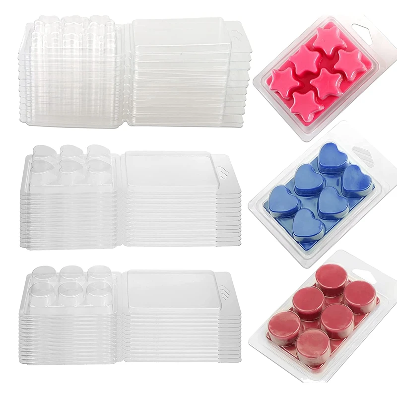 60 Pack Wax Melt Containers-6 Cavity Clear Empty Plastic Wax Melt Molds - Clamshells For Tarts Wax Melts.
60 Pack Wax Melt Containers-6 Cavity Clear Empty Plastic Wax Melt Molds - Clamshells For Tarts Wax Melts.