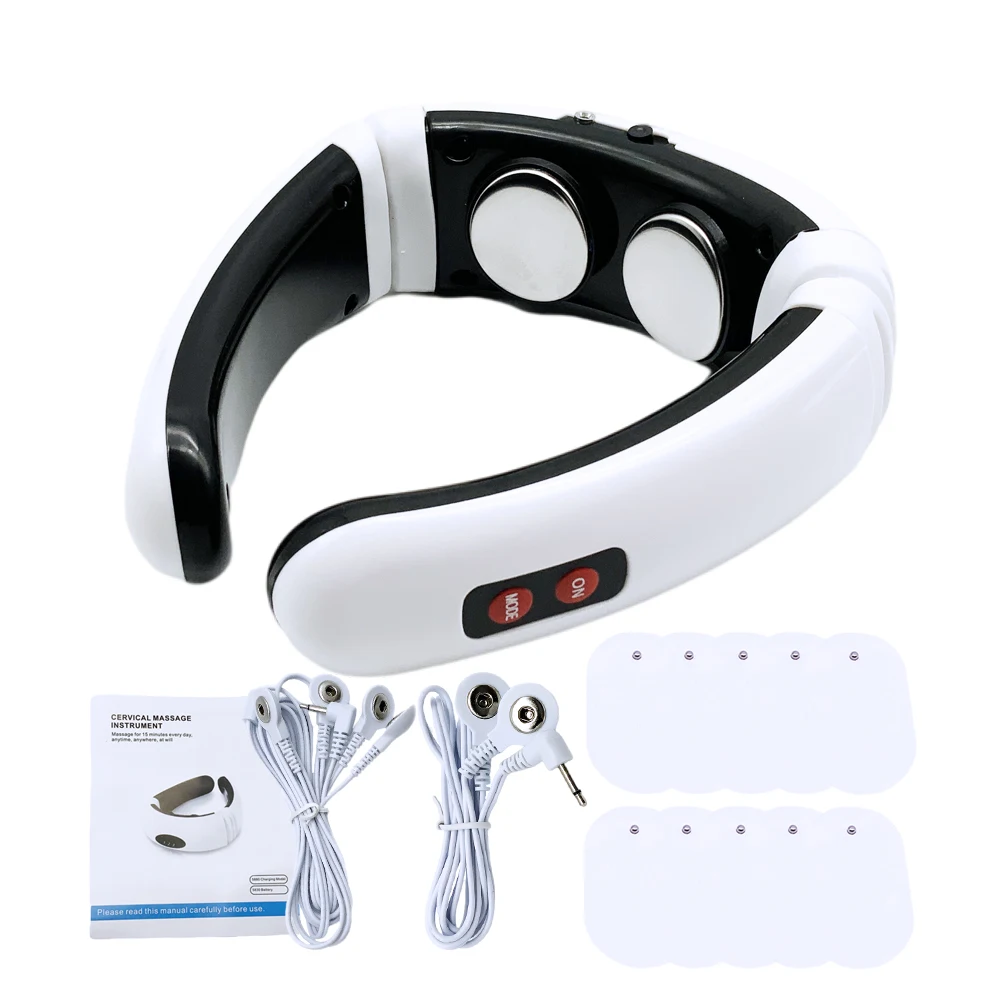 Electric Neck Massager EMS Pulse 6 Modes Heating Cervical Vertebra Back Massage Pain Relief Tool Tens Machine Health Care Device
Electric Neck Massager EMS Pulse 6 Modes Heating Cervical Vertebra Back Massage Pain Relief Tool Tens Machine Health Care Device