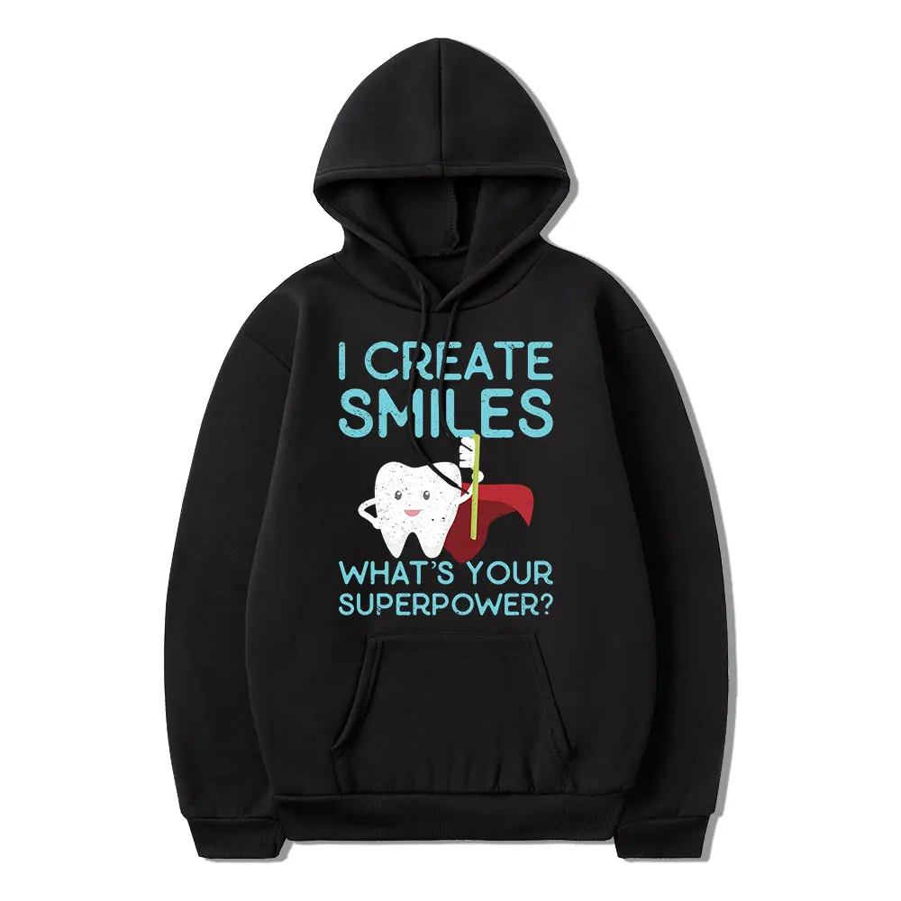 I Create Smiles Hoodies Dentist Dental Hygienist Male Vintage Classic Hooded Sweatshirt Pure Cotton Clothes for Teens Oversized
I Create Smiles Hoodies Dentist Dental Hygienist Male Vintage Classic Hooded Sweatshirt Pure Cotton Clothes for Teens Oversized