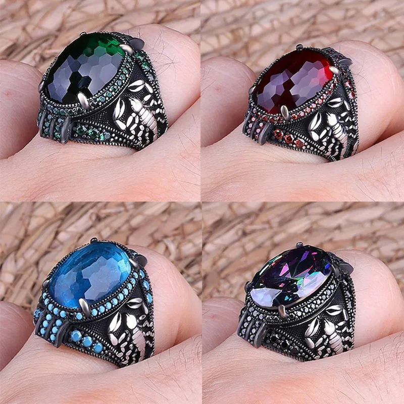 2022 New Red Black Color Big Gemstone Men's Ring Luxury To Attend The Banquet Temperament Ring High Quality Wedding Jewelry
2022 New Red Black Color Big Gemstone Men's Ring Luxury To Attend The Banquet Temperament Ring High Quality Wedding Jewelry