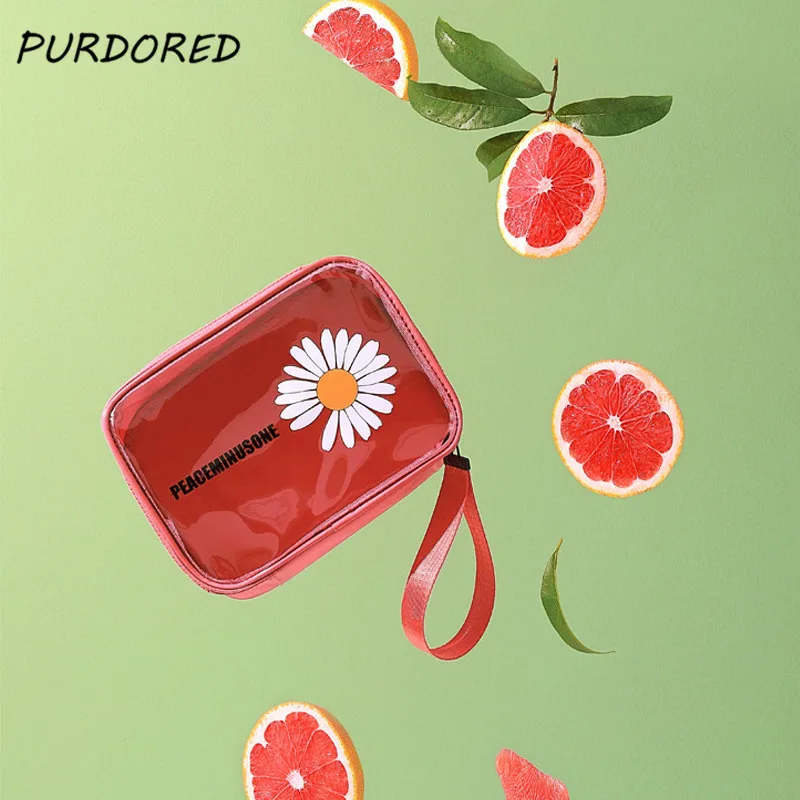 PURDORED 1 Pc Large Clear Cosmetic Bag PVC Waterproof Women Makeup Bag Daisy Flower Lady Handbag Travel Makeup Organizer
PURDORED 1 Pc Large Clear Cosmetic Bag PVC Waterproof Women Makeup Bag Daisy Flower Lady Handbag Travel Makeup Organizer