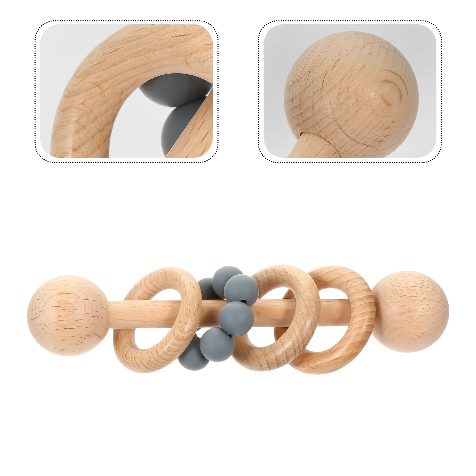 Baby Wooden Hand Bell Handheld Rattle Kids Educational Plaything
Baby Wooden Hand Bell Handheld Rattle Kids Educational Plaything