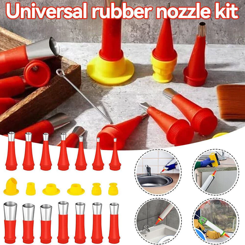 Rubber Nozzle Rubber Sealing Universal Coating Integrated Nozzle Tool Nozzle Reusable Caulking Kit Reusable Kit Tool
Rubber Nozzle Rubber Sealing Universal Coating Integrated Nozzle Tool Nozzle Reusable Caulking Kit Reusable Kit Tool