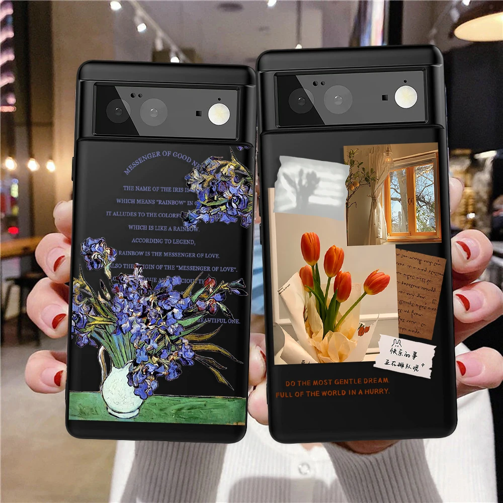 Tulips Flower Phone Case For Google Pixel 7a 7Pro 7 6a 6 6Pro For Pixel 5 5a 4a 5G 4XL 4 3XL 3 3a XL Luxury Black Soft TPU Cover
Tulips Flower Phone Case For Google Pixel 7a 7Pro 7 6a 6 6Pro For Pixel 5 5a 4a 5G 4XL 4 3XL 3 3a XL Luxury Black Soft TPU Cover