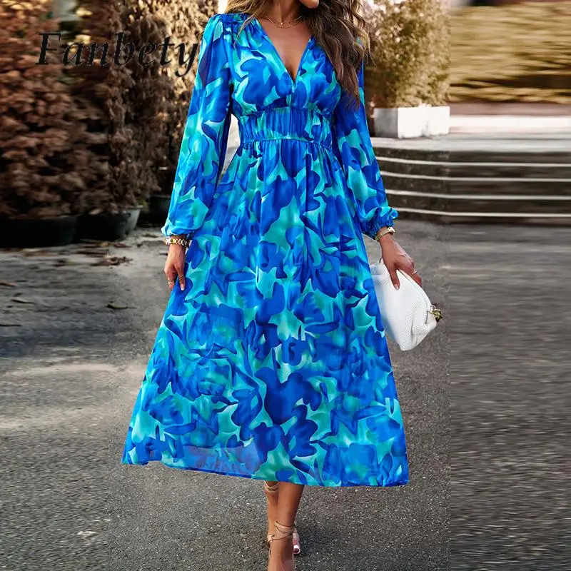 Женское винтажное плиссированное платье в стиле бохо с длинным рукавом, новое осеннее платье с цветочным принтом и V-образным вырезом, повседневное женское Свободное длинное платье с высокой талией
Женское винтажное плиссированное платье в стиле бохо с длинным рукавом, новое осеннее платье с цветочным принтом и V-образным вырезом, повседневное женское Свободное длинное платье с высокой талией