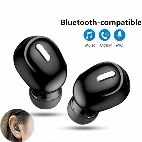 Mini Wireless Bluetooth 5.0 Earphone in Ear Sport with Mic Handsfree Headset Earbuds For Samsung Huawei All Phone Earphones
Mini Wireless Bluetooth 5.0 Earphone in Ear Sport with Mic Handsfree Headset Earbuds For Samsung Huawei All Phone Earphones
