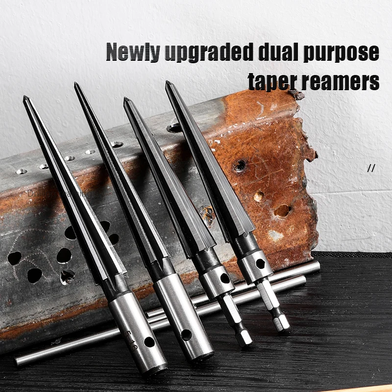 Taper Reamer Hand Metal Reamer Deburring Enlarge Pin Hole Handheld Reamer For Wood Metal Plastic Drilling Tools 3-13mm&5/6-16mm
Taper Reamer Hand Metal Reamer Deburring Enlarge Pin Hole Handheld Reamer For Wood Metal Plastic Drilling Tools 3-13mm&5/6-16mm