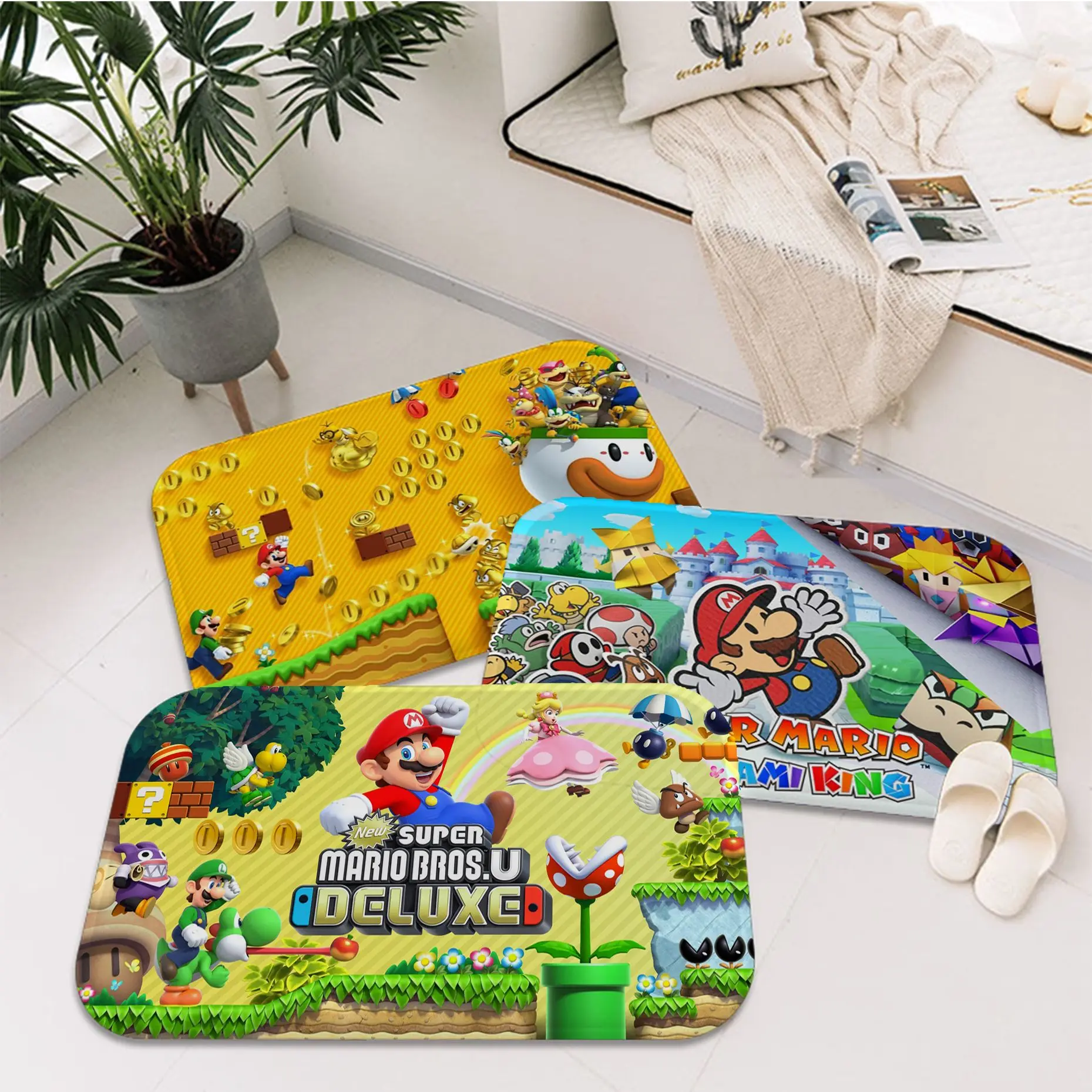 BANDAI Cartoon Super Mario Kitchen Mat Kids Room Bedroom Decoration Balcony Anti-Slip Doormat Living Room Bedside Area Rugs
BANDAI Cartoon Super Mario Kitchen Mat Kids Room Bedroom Decoration Balcony Anti-Slip Doormat Living Room Bedside Area Rugs