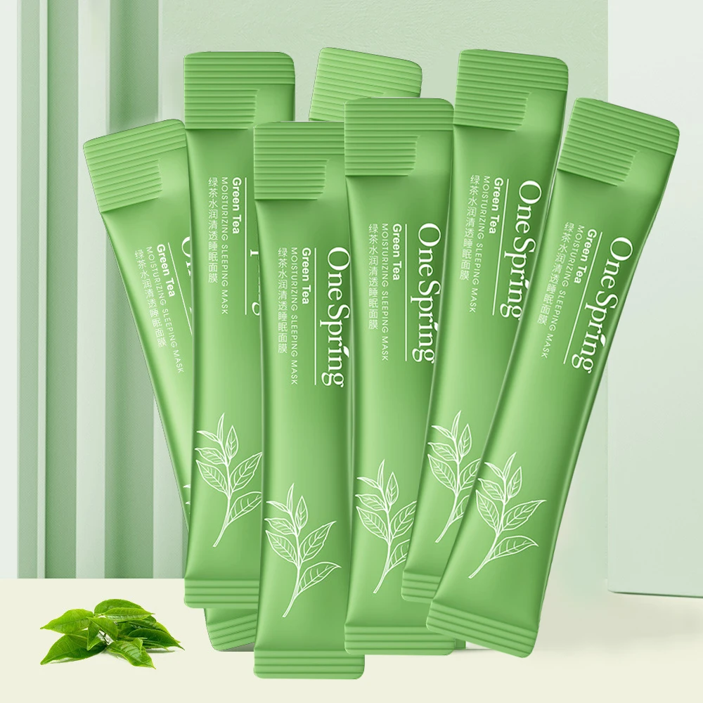 7Pc Green Tea Facial Sleep Mask Shrink Pores Oil Control Moisturizing Skincare Anti Acne Blackhead Remove Sleeping Mask for Face
7Pc Green Tea Facial Sleep Mask Shrink Pores Oil Control Moisturizing Skincare Anti Acne Blackhead Remove Sleeping Mask for Face