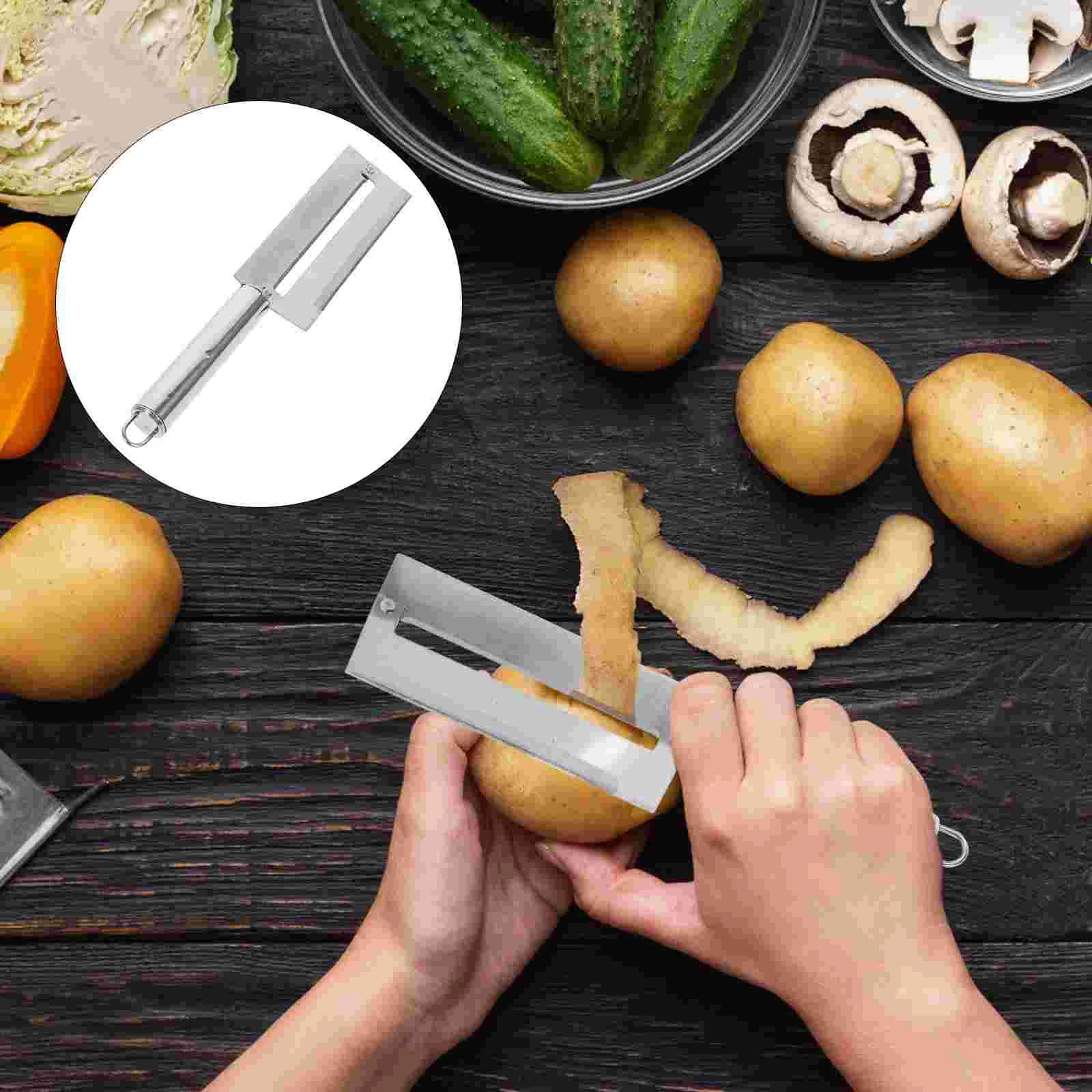 1pc Stainless Steel Paring Fruit Pineapple Sugarcane Cane Peeler Kitchen Tool
1pc Stainless Steel Paring Fruit Pineapple Sugarcane Cane Peeler Kitchen Tool