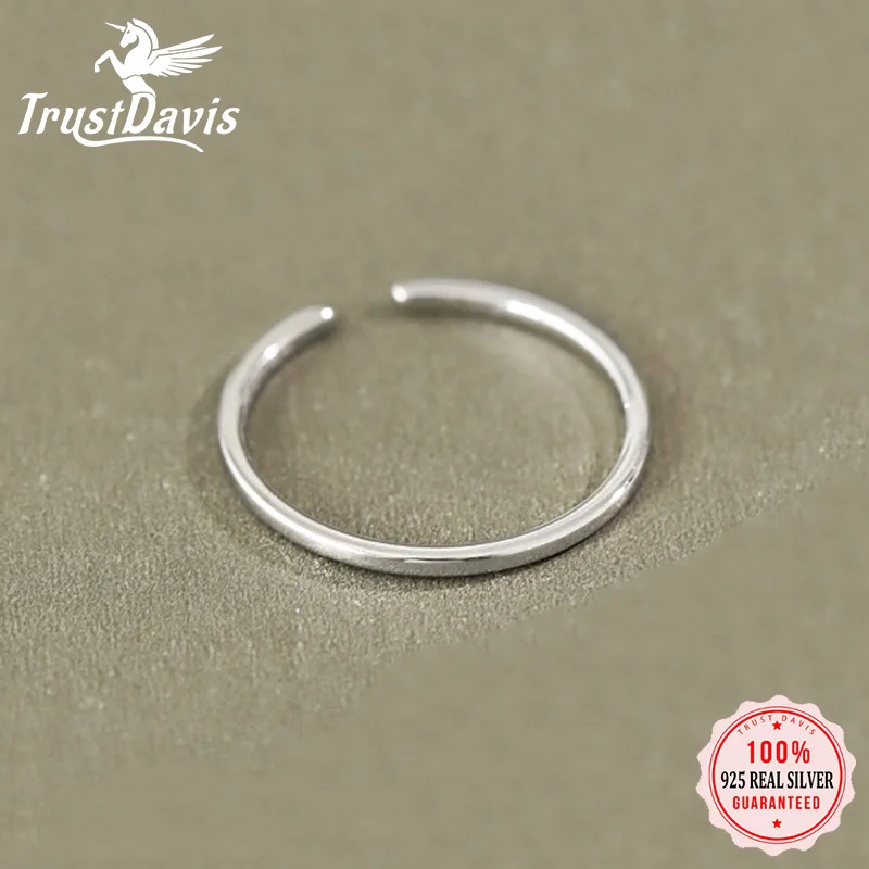Trusta Simple 925 Sterling Silver Ring Fashion Jewelry Finger Rings for Women Solid Silver Jewelry Wholesale DS012
Trusta Simple 925 Sterling Silver Ring Fashion Jewelry Finger Rings for Women Solid Silver Jewelry Wholesale DS012