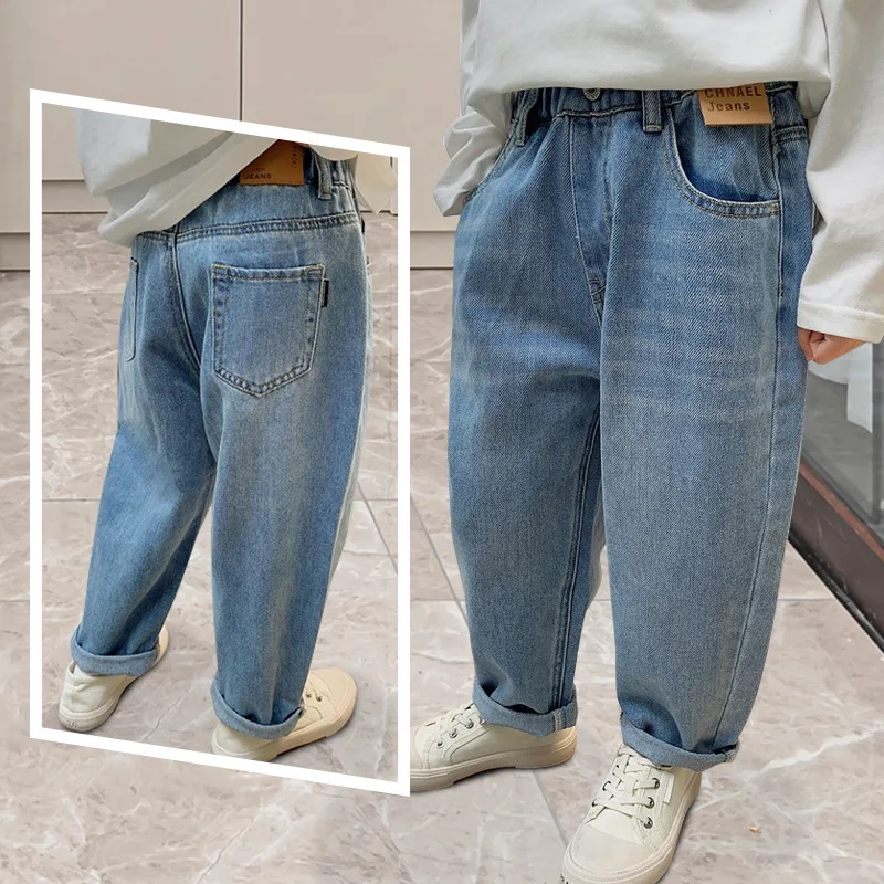 Kids Boys Jeans Blue Elastic Waist Denim Pants 5 6 7 8 9 10 11 12 13 14Years Old Children's Clothing Loose Casual Boys Trousers
Kids Boys Jeans Blue Elastic Waist Denim Pants 5 6 7 8 9 10 11 12 13 14Years Old Children's Clothing Loose Casual Boys Trousers