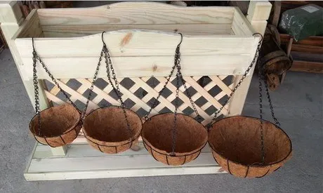 Coconut palm green radish hanging basket hanging basket hanging basket environmental protection flowerpot wrought iron specifica 
Coconut palm green radish hanging basket hanging basket hanging basket environmental protection flowerpot wrought iron specifica