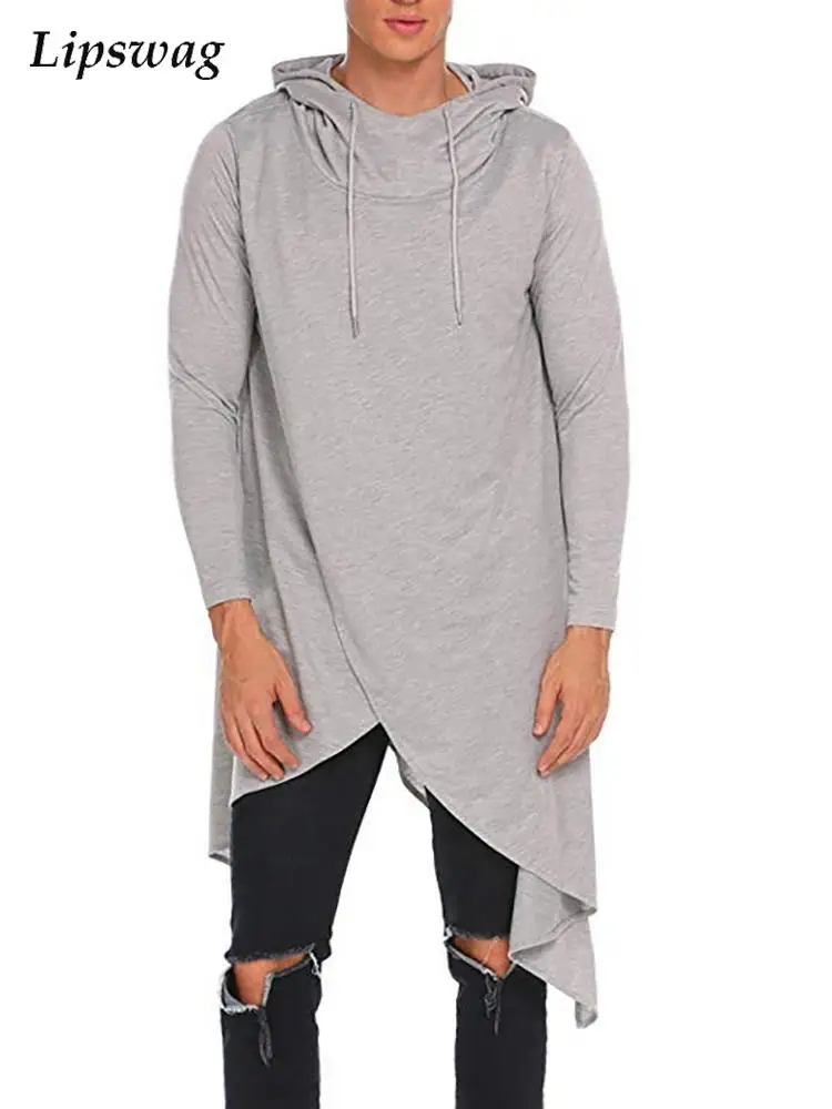 New Fashion Loose Irregular Solid Color Hoodies Tops Mens Long Sleeve Hooded Sweatshirt Casual Men Clothing Pullover Hoodie 2022
New Fashion Loose Irregular Solid Color Hoodies Tops Mens Long Sleeve Hooded Sweatshirt Casual Men Clothing Pullover Hoodie 2022