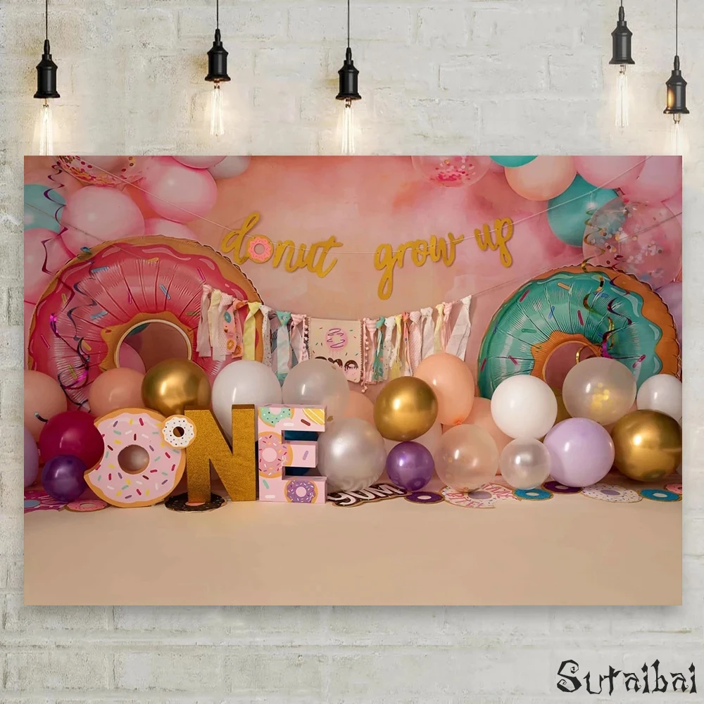 Candy Bar Donut Theme Backdrop Decor Balloon Doughnut Sweet Baby One Birthday Party Photography Background Photo Studio
Candy Bar Donut Theme Backdrop Decor Balloon Doughnut Sweet Baby One Birthday Party Photography Background Photo Studio