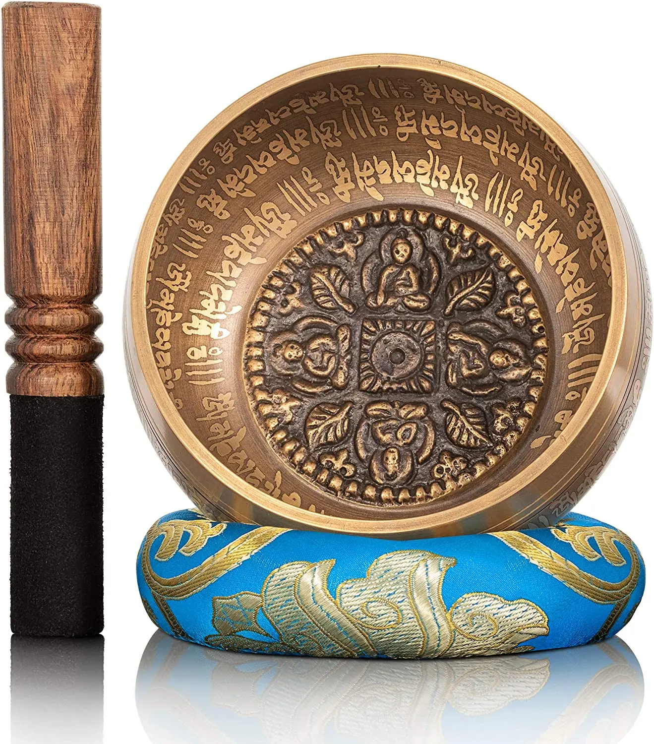 Chinese 12cm Diameter Handmade Singing bowls with Leather Stick 4 Buddha Design Meditation Mindfulness Sound bowl
Chinese 12cm Diameter Handmade Singing bowls with Leather Stick 4 Buddha Design Meditation Mindfulness Sound bowl
