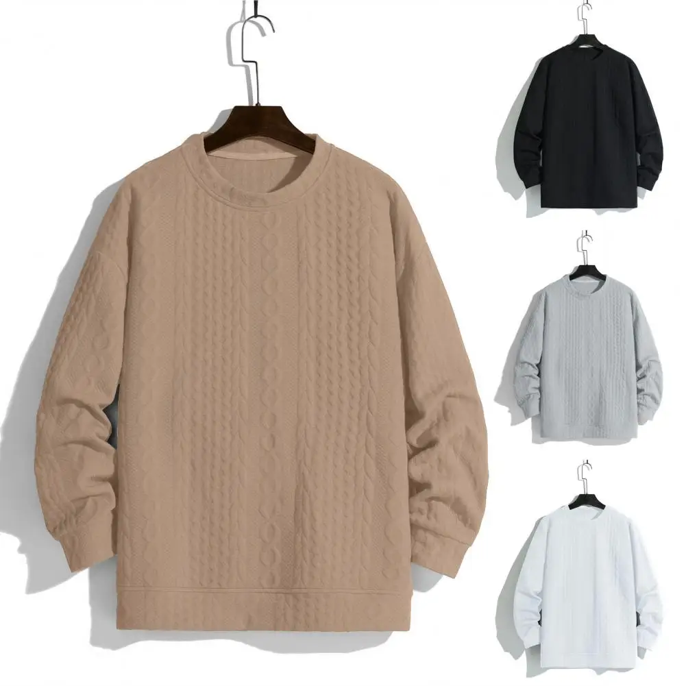 Simple Design Men Sweatshirt Cozy Men's Knitted Sweater Soft Loose-fit Pullover with Applique Detailing for Fall Winter Men
Simple Design Men Sweatshirt Cozy Men's Knitted Sweater Soft Loose-fit Pullover with Applique Detailing for Fall Winter Men