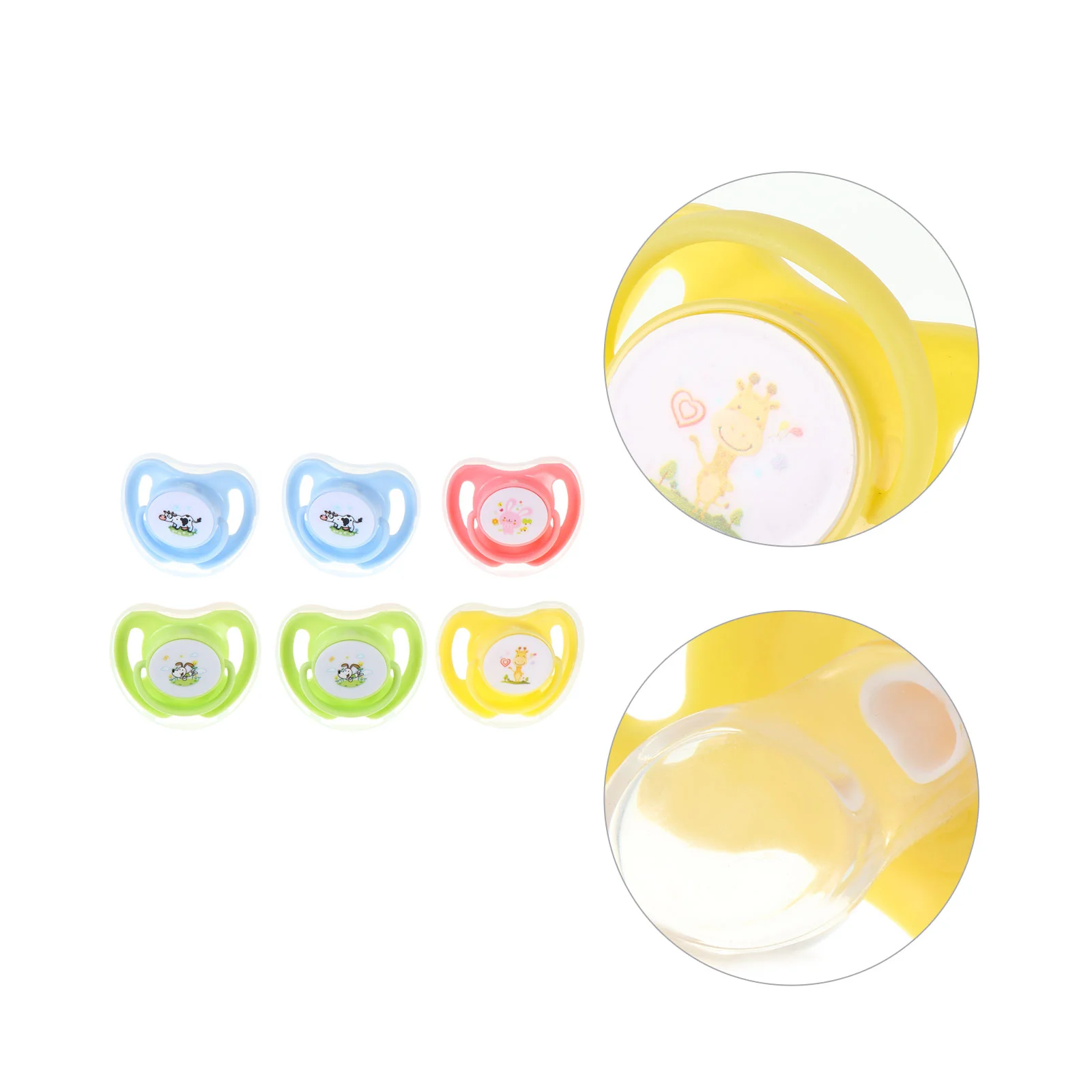 6pcs Stylish Delicate Chic Newborns Soothers Silicone Pacifiers Baby Teether Toys Teether Pacifiers for Infant
6pcs Stylish Delicate Chic Newborns Soothers Silicone Pacifiers Baby Teether Toys Teether Pacifiers for Infant