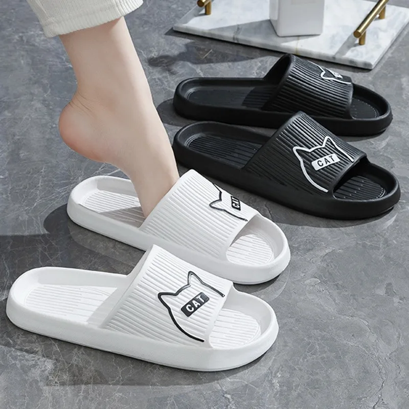 Summer Women Men'S Slippers Indoor Bath Thick Platform Non-Slip Home Easter Cartoon Flip Flops Cat Beach Sandals Ladies Shoes
Summer Women Men'S Slippers Indoor Bath Thick Platform Non-Slip Home Easter Cartoon Flip Flops Cat Beach Sandals Ladies Shoes