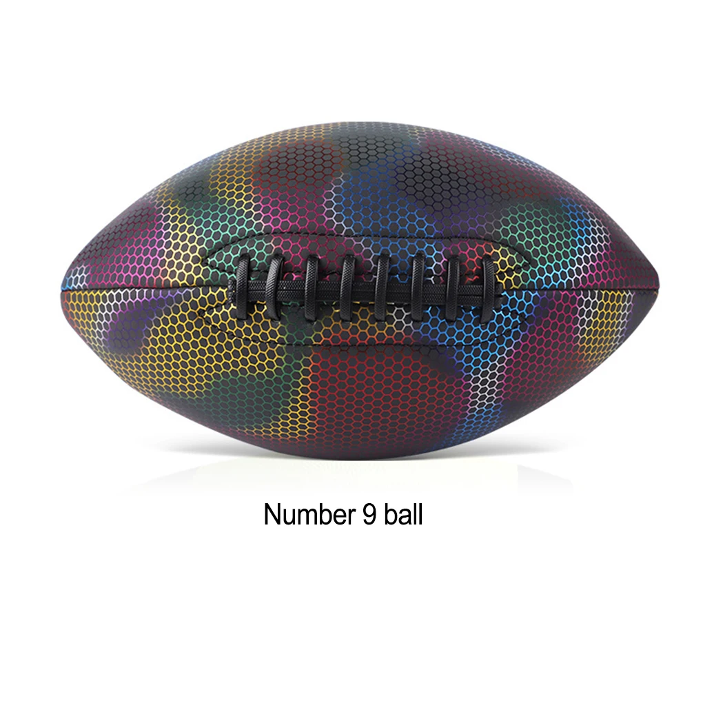 Lightweight Colorful Rugby Good Sealing Rubber Soccer Ball Football Glow in the Dark Student Sport Accessories NO 9
Lightweight Colorful Rugby Good Sealing Rubber Soccer Ball Football Glow in the Dark Student Sport Accessories NO 9