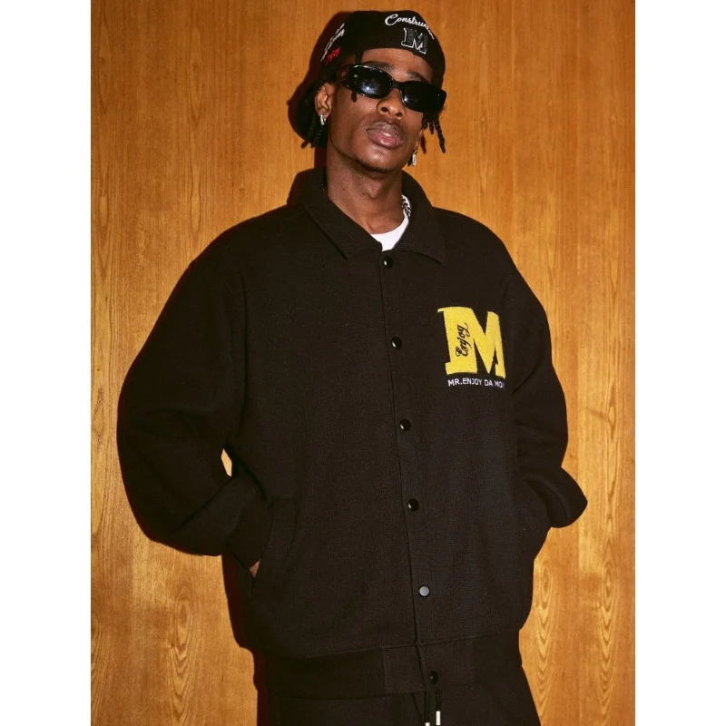 Новинка Осень-зима 2022, жареная уличная куртка в американском стиле Y2K для мужчин и женщин, свободный тренд с вышивкой буквами 
Новинка Осень-зима 2022, жареная уличная куртка в американском стиле Y2K для мужчин и женщин, свободный тренд с вышивкой буквами