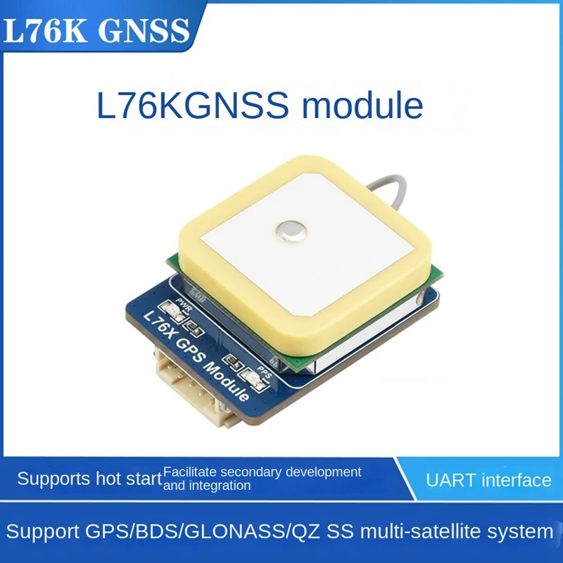 

Waveshare L76K GNSS Module Supporting GPS/GLONASS/BDS/QZSS Multi Satellite System Blue For Raspberry Pi/Jetson Nano/Arduino