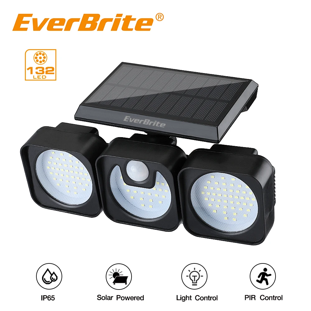 EverBrite 132LED Solar Powere Motion Sensor Light Outdoors Waterproof Wall Emergency Street Security Lamp For Garden Decoration
EverBrite 132LED Solar Powere Motion Sensor Light Outdoors Waterproof Wall Emergency Street Security Lamp For Garden Decoration