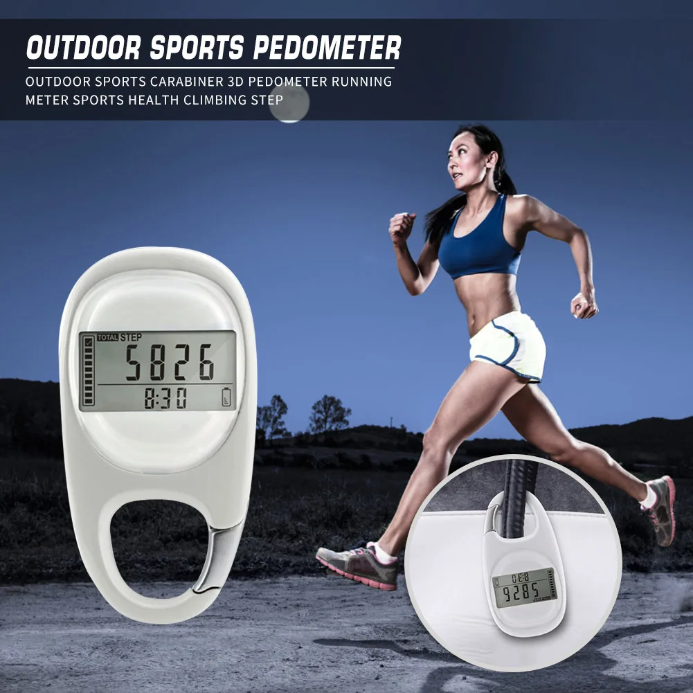 3D Carabiner Pedometer Meter Outdoor Sport Running Step Counter Walking Distance for Outdoor Exercise Sport Decoration
3D Carabiner Pedometer Meter Outdoor Sport Running Step Counter Walking Distance for Outdoor Exercise Sport Decoration