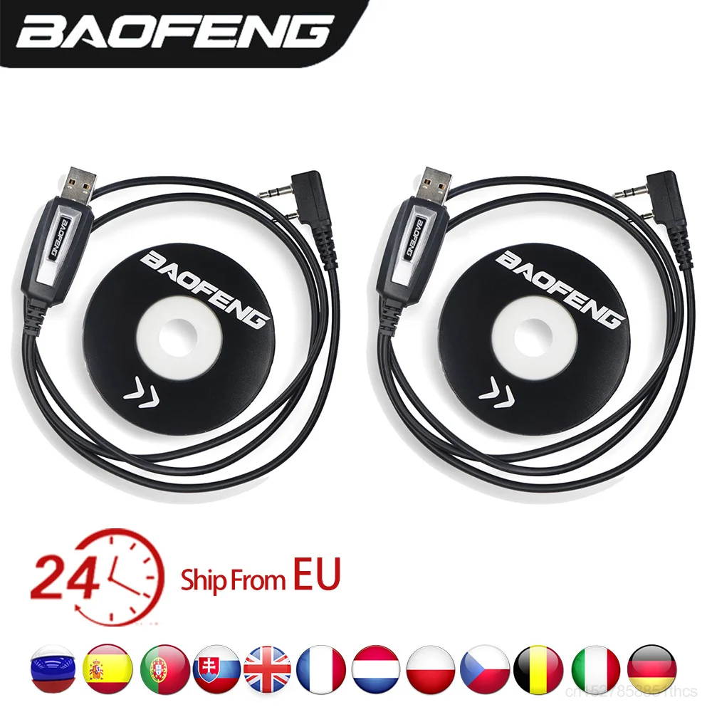 2PCS Original Baofeng USB Programming Cable With Driver CD for UV-5R BF888S UV82 UV16 Plus Ham Radio Walkie Talkie Program Cable
2PCS Original Baofeng USB Programming Cable With Driver CD for UV-5R BF888S UV82 UV16 Plus Ham Radio Walkie Talkie Program Cable