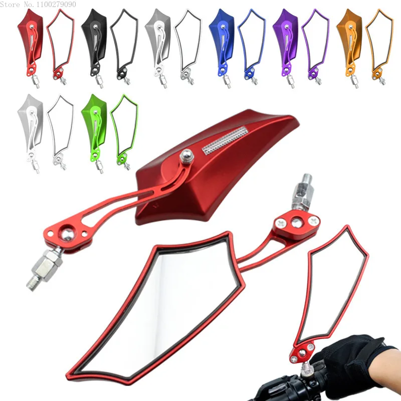 Motorcycle Side Rearview Mirrors with 10mm Adaptor 7/8" Handlebar Mirrors for Mountain Bike Bicycle Motorbike Dirt Bike Scooter
Motorcycle Side Rearview Mirrors with 10mm Adaptor 7/8" Handlebar Mirrors for Mountain Bike Bicycle Motorbike Dirt Bike Scooter
