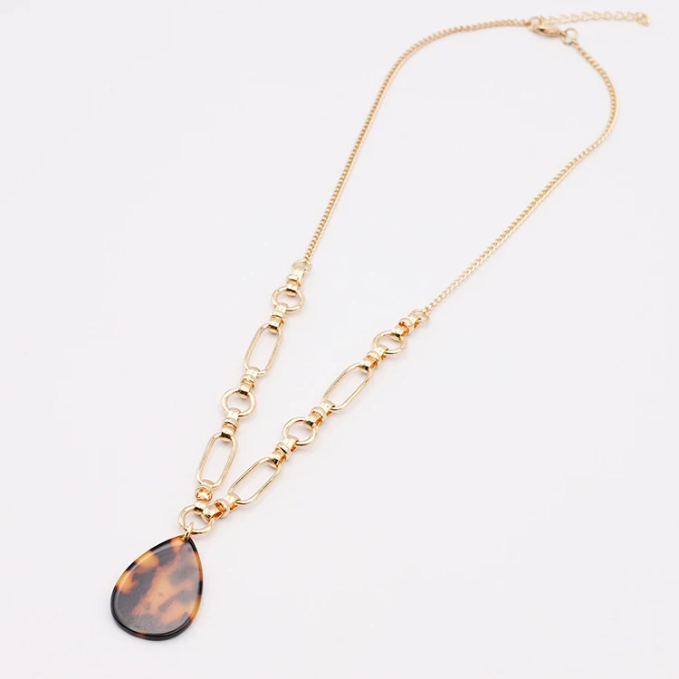 European and American Fashion Leopard Print Animal Print Resin Pendant Simple Personality with Women Necklace Accessories
European and American Fashion Leopard Print Animal Print Resin Pendant Simple Personality with Women Necklace Accessories