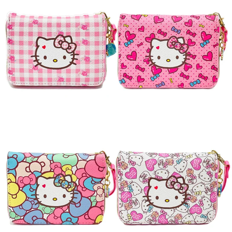 Sanrioed Anime Kittly Cat Cartoon Cute Wallet Kawaii Pattern Portable Zipper Coin Purse Card Storage Bag Girl Birthday Gifts 
Sanrioed Anime Kittly Cat Cartoon Cute Wallet Kawaii Pattern Portable Zipper Coin Purse Card Storage Bag Girl Birthday Gifts