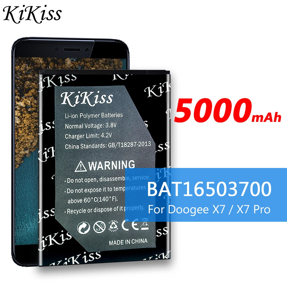 For Doogee X7 X7 Pro Battery Batterie Accumulator BAT16503700 5000mAh High Capacity Bateria Batterij For Doogee X 7 X7Pro
For Doogee X7 X7 Pro Battery Batterie Accumulator BAT16503700 5000mAh High Capacity Bateria Batterij For Doogee X 7 X7Pro