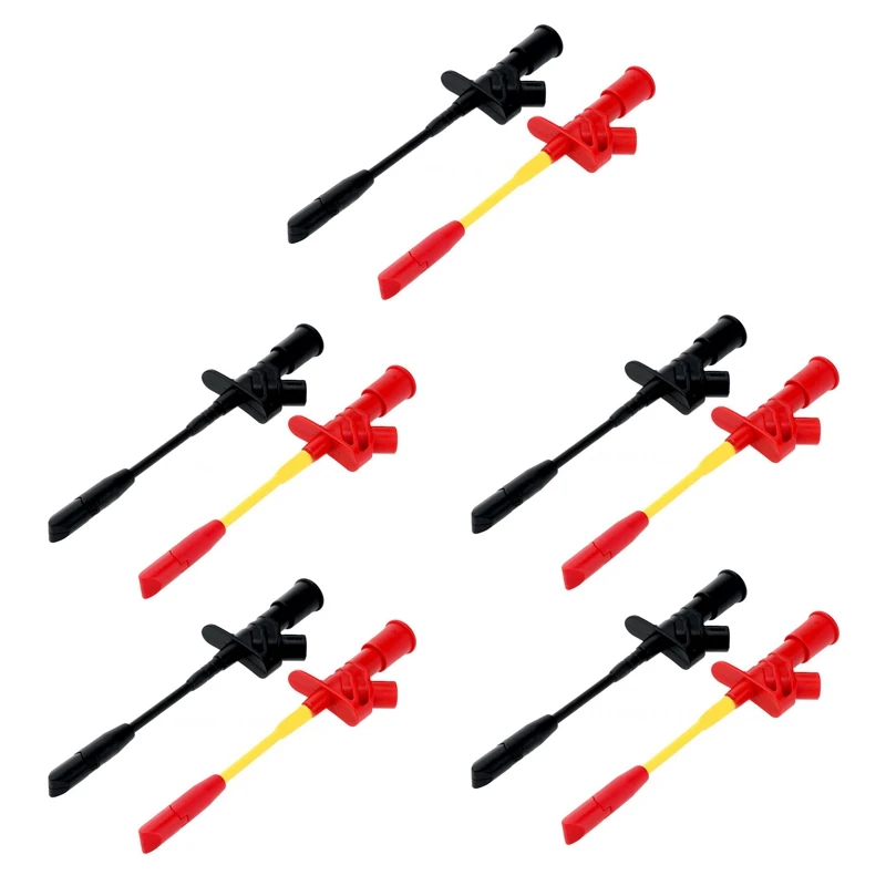 10X TP168 4mm Banana Socket Connection Wire Heavy Duty Insulation Piercing Probe Test Clip Fully Insulated
10X TP168 4mm Banana Socket Connection Wire Heavy Duty Insulation Piercing Probe Test Clip Fully Insulated