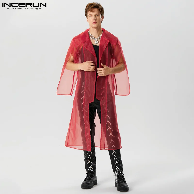 Fashion Casual Style Tops INCERUN Sexy Men's Perspective Mesh Lapel Suit Coat Leisure Front Short Back Long Design Blazer S-5XL
Fashion Casual Style Tops INCERUN Sexy Men's Perspective Mesh Lapel Suit Coat Leisure Front Short Back Long Design Blazer S-5XL