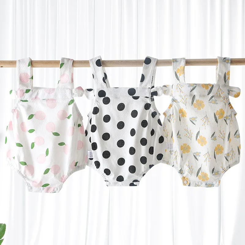 Baby sling pack fart clothes summer girl baby cotton onesie summer clothes newborn vest strap triangle romper
Baby sling pack fart clothes summer girl baby cotton onesie summer clothes newborn vest strap triangle romper