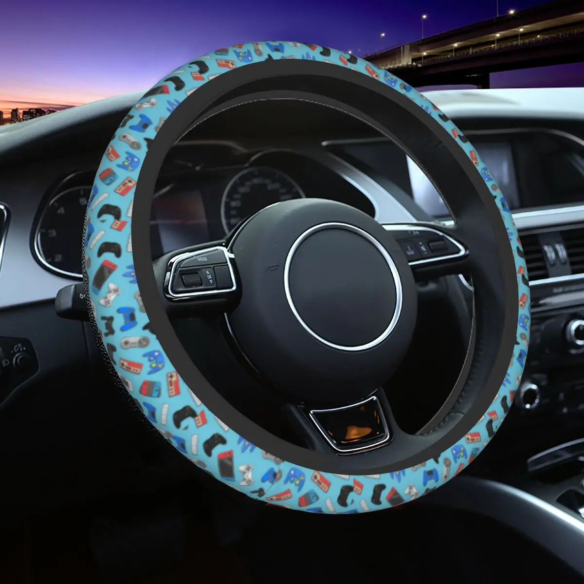 Car Steering Wheel Cover Game Pattern Video Controller Gadgets Braid On The Steering Wheel Cover Car-styling Car Accessories
Car Steering Wheel Cover Game Pattern Video Controller Gadgets Braid On The Steering Wheel Cover Car-styling Car Accessories