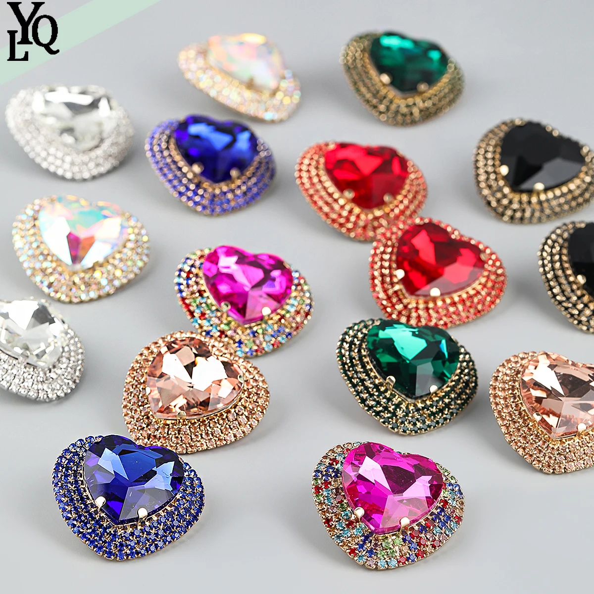 Temperament Minimalist Multicolored Female Earrings, Large Heart-shaped Rhinestone Earrings for Parties, Jewelry Accessories
Temperament Minimalist Multicolored Female Earrings, Large Heart-shaped Rhinestone Earrings for Parties, Jewelry Accessories
