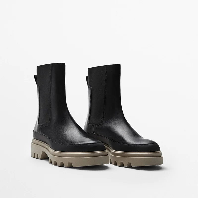 2023 Spring Genuine Leather Ankle Boots For Women Brand Design Women Chelsea Boots Chunky Heel Platform Boots Women Slip On Shoe
2023 Spring Genuine Leather Ankle Boots For Women Brand Design Women Chelsea Boots Chunky Heel Platform Boots Women Slip On Shoe